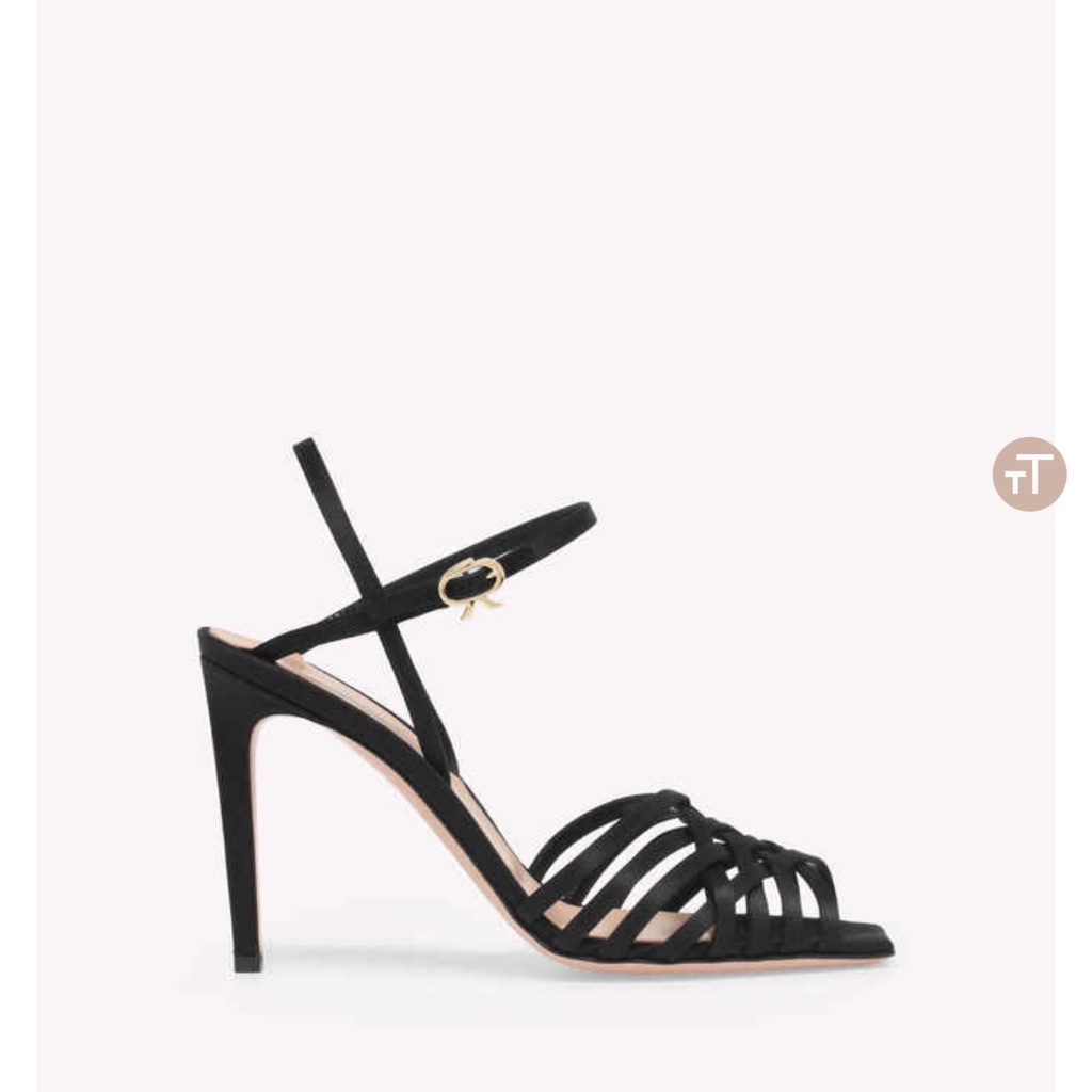 Gianvito Rossi Black Strappy Heels Brand New In Box